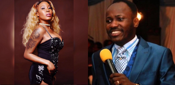 Stephanie Otobo begs Apostle Suleman over sex claims, says she was paid by politicians (Video)