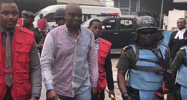Heavy security as Fayose arrives Lagos Court