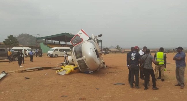 BREAKING... VP Osinbajo survives helicopter crash in Kabba, Kogi State