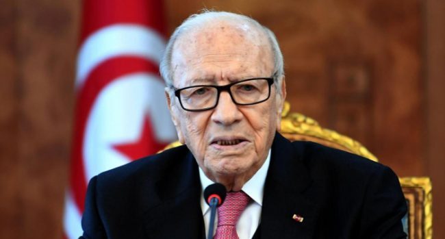 Tunisian president Beji Essebsi dies at 92