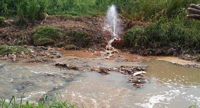 Hoodlums vandalise fuel pipeline at Aburo