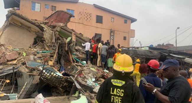 Lagos collapsed building