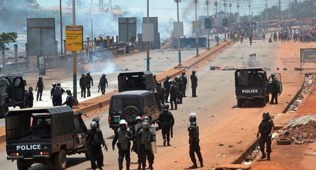 GUINEA: Internet, phone services cut off, as soldiers join police to deal with protests against President Condé