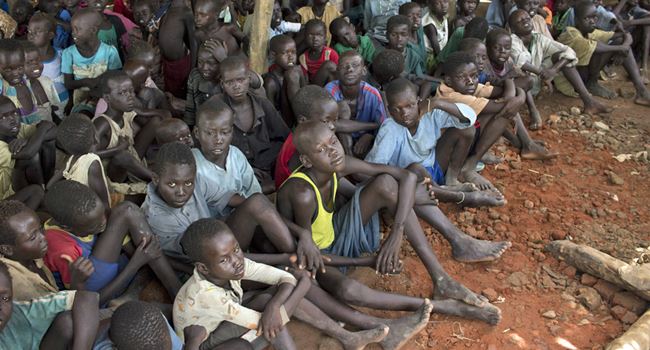 Hungry children in South Sudan