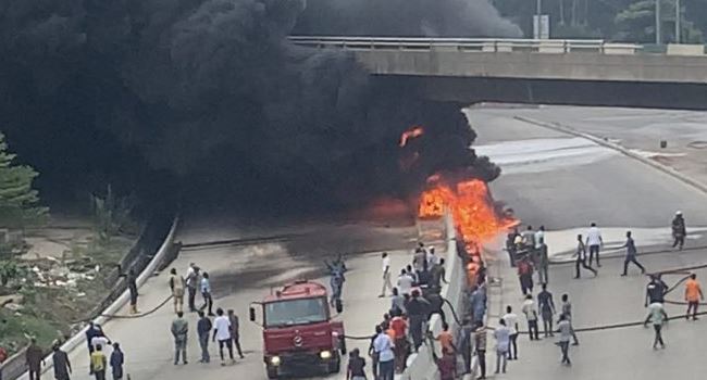 Lagos govt. shutdown Airport bridge after tanker explosion