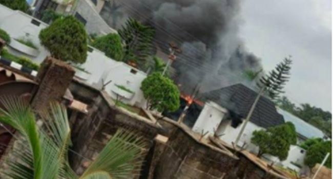 Gunmen set Gov Uzodinma’s house on fire (Video)
