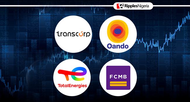 Two oil firms, a bank and Transcorp make Ripples Nigeria stocks-to-watch list