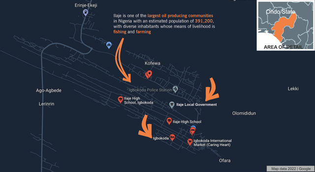 Ilaje visual illustrated map